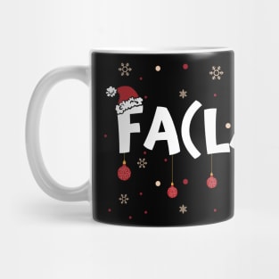 Fa La 8 Funny Christmas Math Teacher Men Women Fa (La) 8 Mug